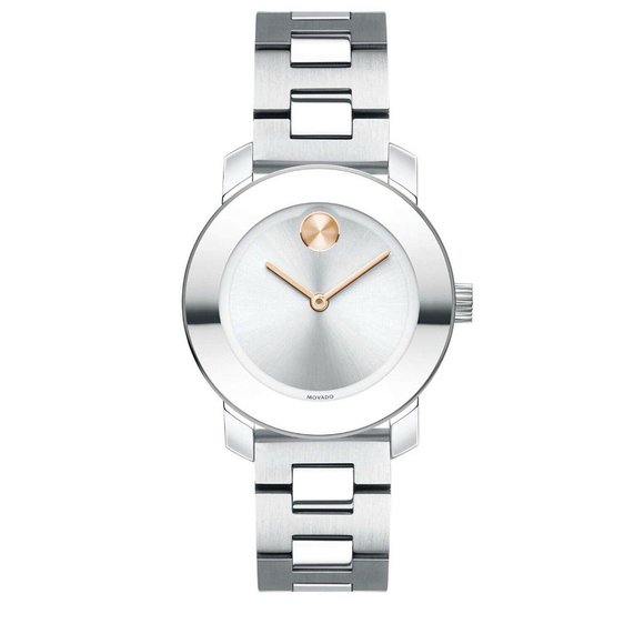 Movado Accessories - NEW MOVADO Bold Silver Dial Stainless Steel Women'